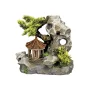 NOBBY Aqua Ornaments "TEMPEL AN KLIPPE" mit Pflanzen, 19 x 13 x 17,2 cm