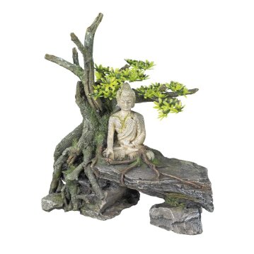NOBBY Aqua Ornaments "Buddah mit Baum", 26,7 x...