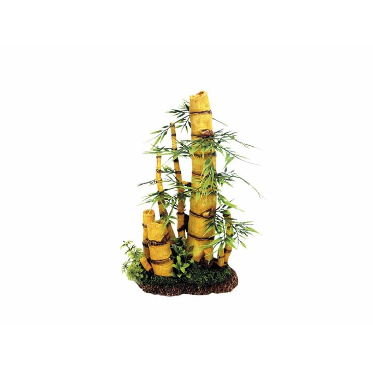 NOBBY Aqua Ornaments "BAMBUS" mit Pflanzen, 20 x 11,8 x 33,7 cm