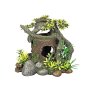 NOBBY Aqua Ornaments "HOLZ MIT VERSTECK" mit Pflanzen, 18 x 15 x 15 cm