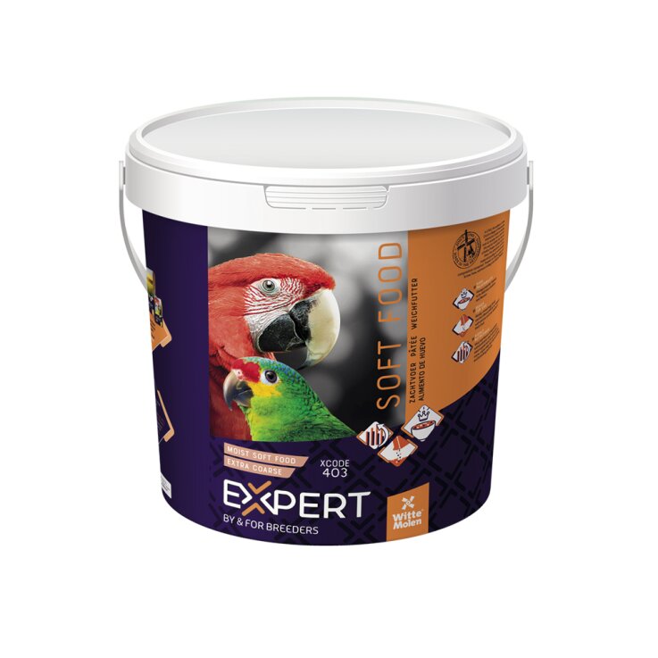 EXPERT Weichfutter für Papageien, extra grob