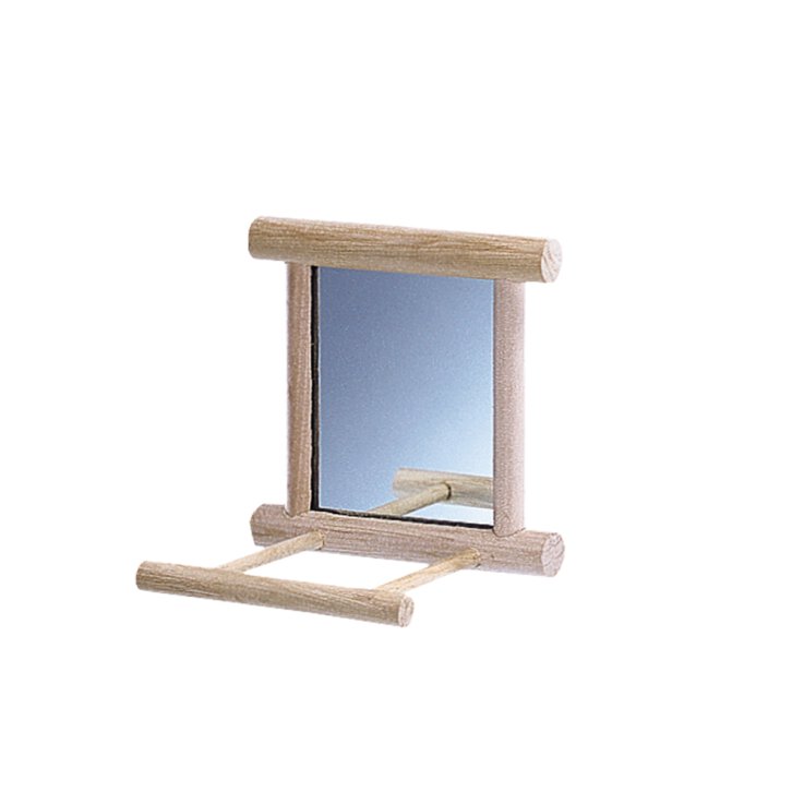 NOBBY Holzspiegel mit Landeplatz, 10 x 10 cm