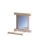 NOBBY Holzspiegel mit Landeplatz, 10 x 10 cm