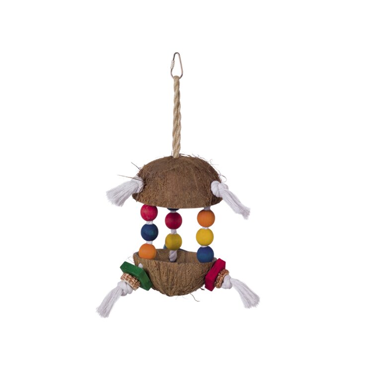 NOBBY Cage Toy, Kokosnuss, Ø 15 cm, 34 cm