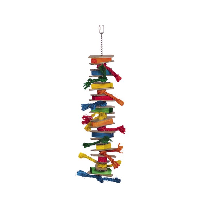 NOBBY Cage Toy, Spielzeug mit Sisal. bunt, 60 x 17 cm