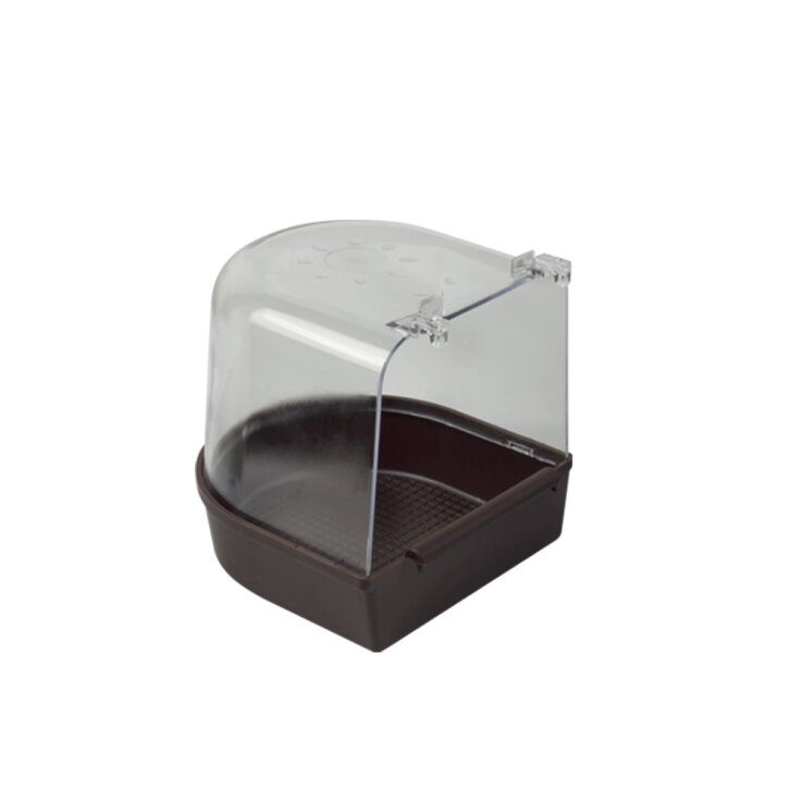 NOBBY Badehaus für Gittertür, braun, 14 x 14 x 14 cm