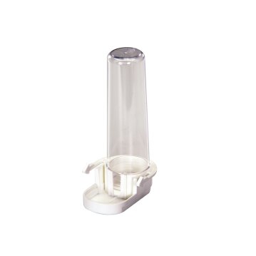 NOBBY Futter- und Wasserautomat, wei&szlig;/transparent