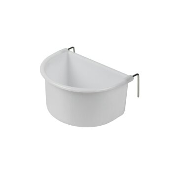 NOBBY Napf mit Drahthaken, wei&szlig;, 225 ml