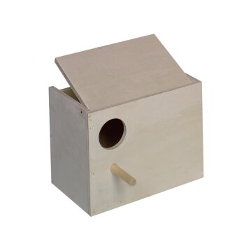 NOBBY Wellensittich Nistkasten, Loch links, 22 x 16 x 17 cm