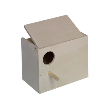 NOBBY Wellensittich Nistkasten, Loch links, 22 x 16 x 17 cm