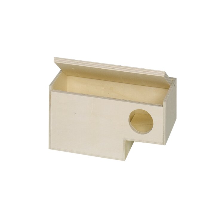 NOBBY Exoten Ablauf Nistkasten, Loch rechts, 15,5 x 11,5 x 11 cm