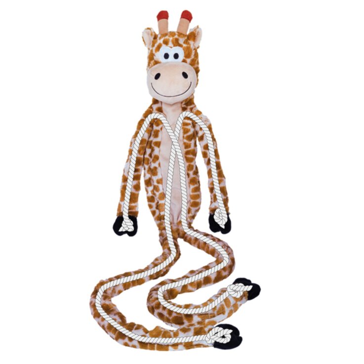 NOBBY Hundespielzeug Plüschtier Giraffe, 113 cm