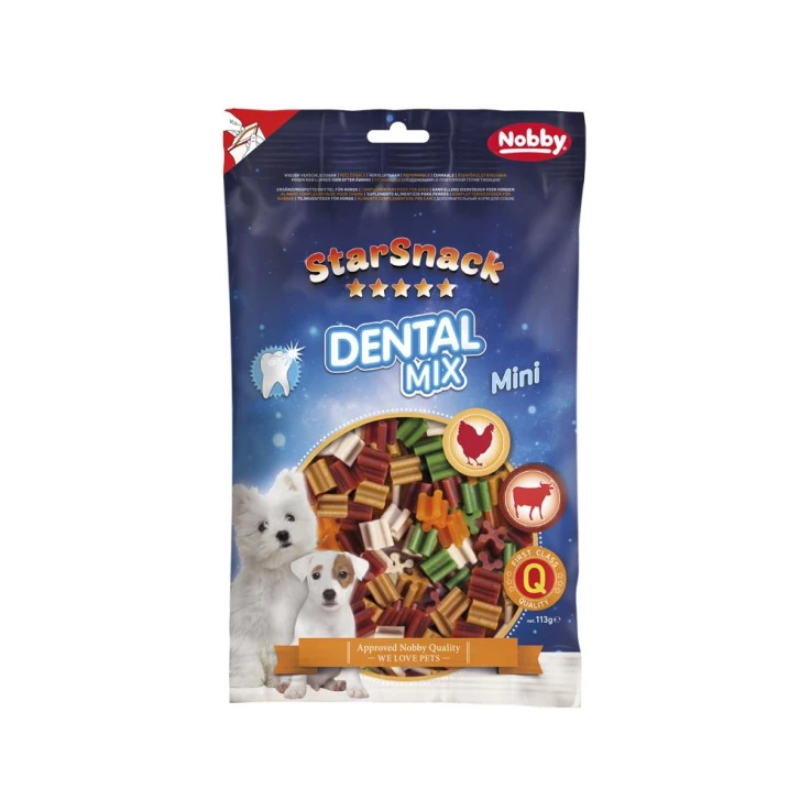 NOBBY StarSnack MINI Dental Mix, 113g