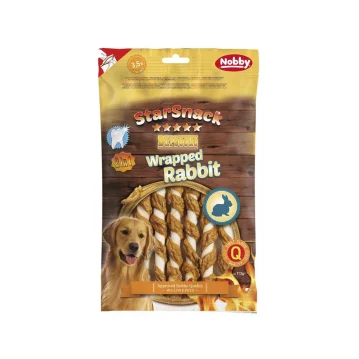Hunde - Leckerli NOBBY StarSnack Barbecue Wrapped Rabbit,...
