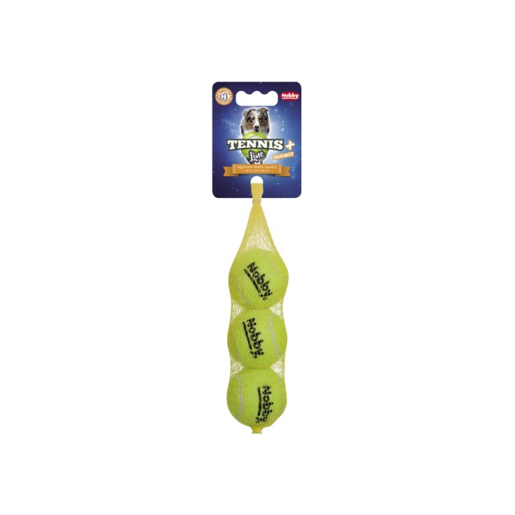 NOBBY Tennisball mit Squeaker