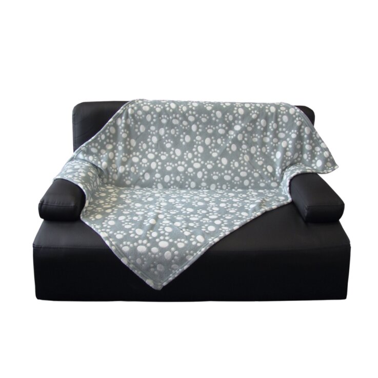 NOBBY Fleece Plaid "EMMI" Classic, 50 x 75 cm, grau