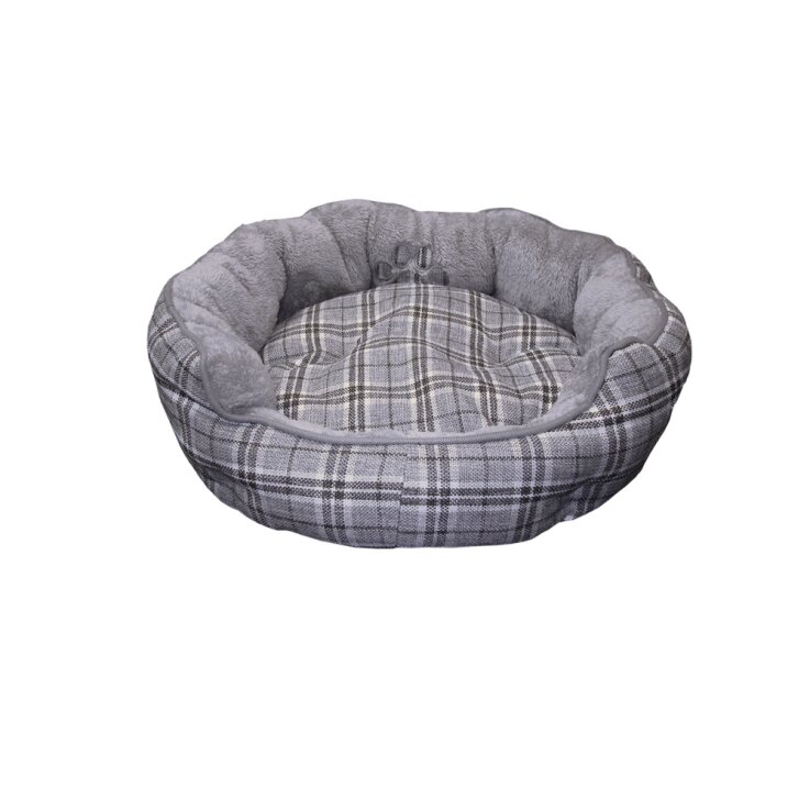 NOBBY Komfortbett rund Classic "KAPU", grau, Ø 70 x 20 cm