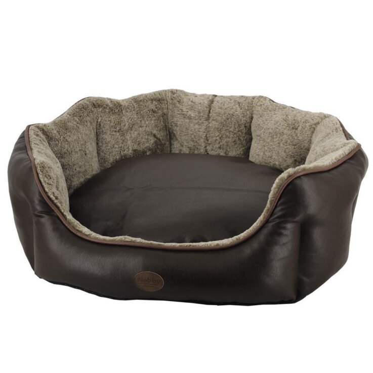 NOBBY Komfortbett oval "TARI", braun