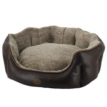 NOBBY Komfortbett oval "TARI", braun