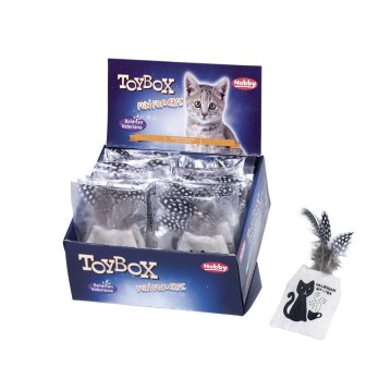 NOBBY Baldrian Teebeutel, schwarz/weiß, 13 - 14 cm