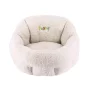NOBBY Komfortbett oval "Puppy", elfenbeinfarbe, 50 x 45 x 32 cm