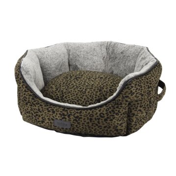 NOBBY Komfort Bett oval "LEO", leopard braun,...