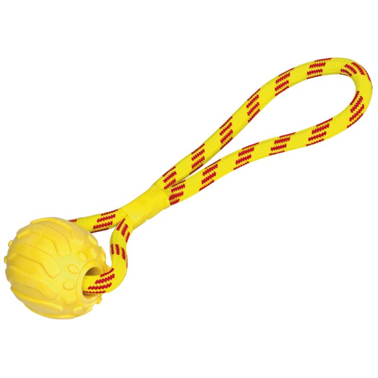 NOBBY TPR Schaumball mit Seil, 37 cm
