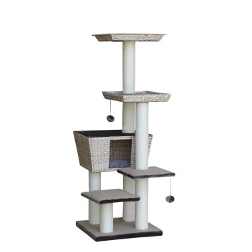 NOBBY Kratzbaum "MOTEGA" hellbraun, 141 cm hoch