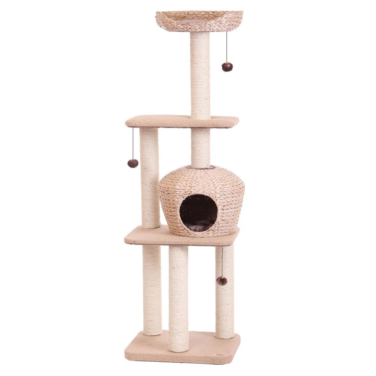 NOBBY Kratzbaum "NANUK", hellbraun, 156 cm hoch