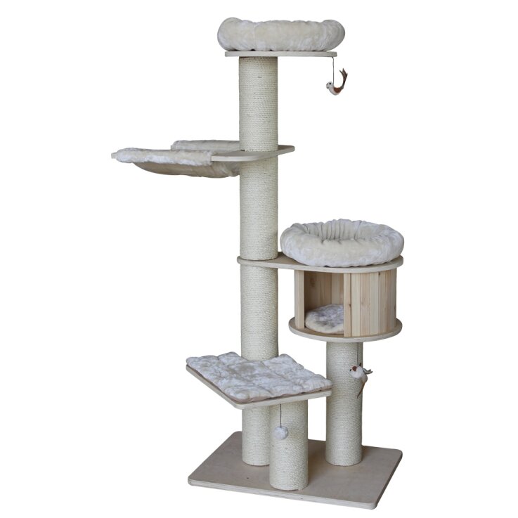 NOBBY Kratzbaum "ODUN", beige, 176 cm hoch