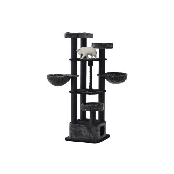 NOBBY Kratzbaum "MUSAN", schwarz/grau, 203 cm hoch