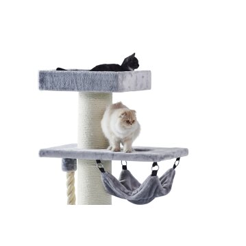 NOBBY Kratzbaum "SAMAR", grau, 130 cm hoch