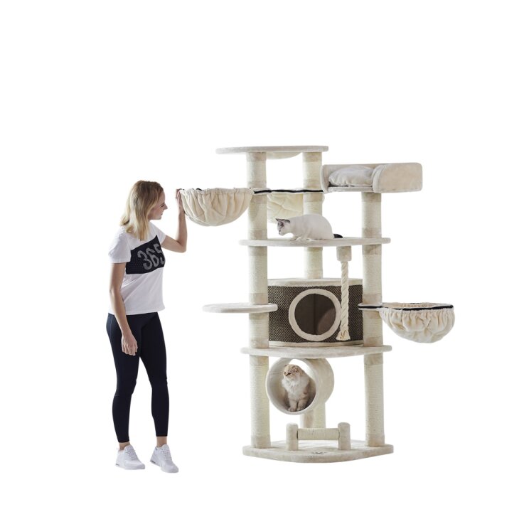 NOBBY Kratzbaum "ELIF", cream, 189 cm