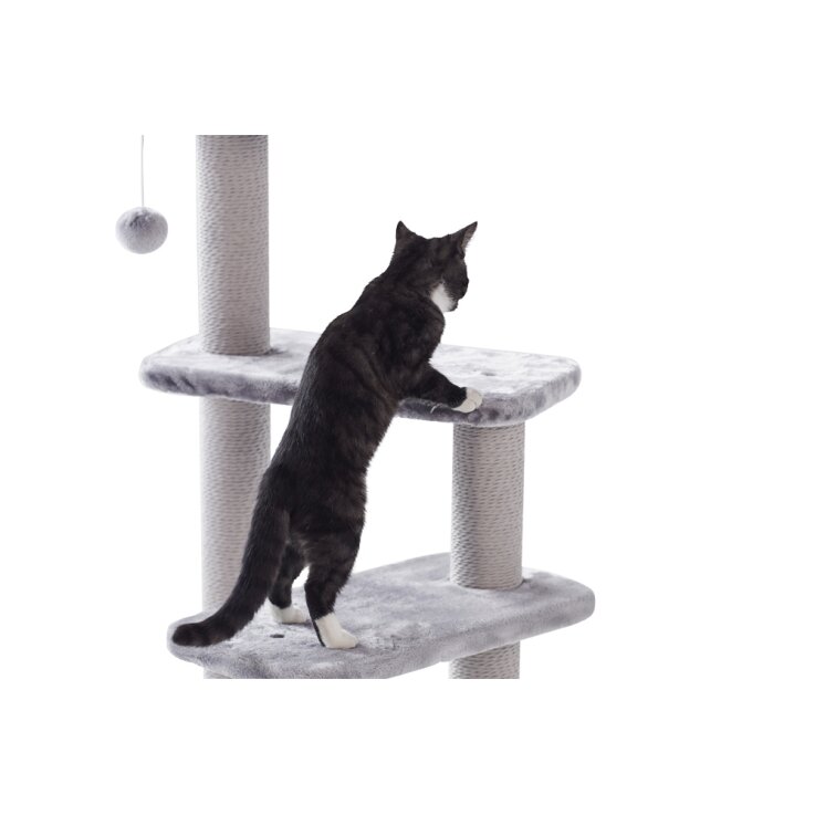 NOBBY Kratzbaum Classic "ZERA", grau, 50 x 50 x 97 cm