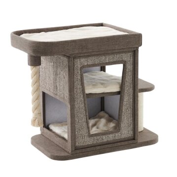 NOBBY Kratzbaum "ULVI", braun Leinenoptik, 80 x...