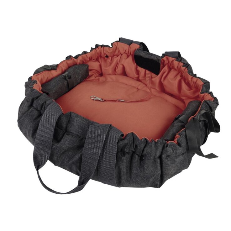 NOBBY Tasche "SHELLY", grau/terracotta, 81 x 69 cm