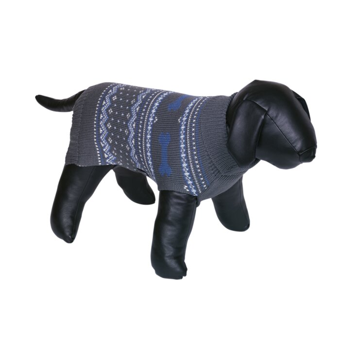NOBBY Hundepullover "MUNDO", hellblau - grau, 23 cm