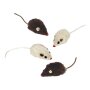 NOBBY Pl&uuml;schmaus mit Rassel, 5 cm, 4er Set