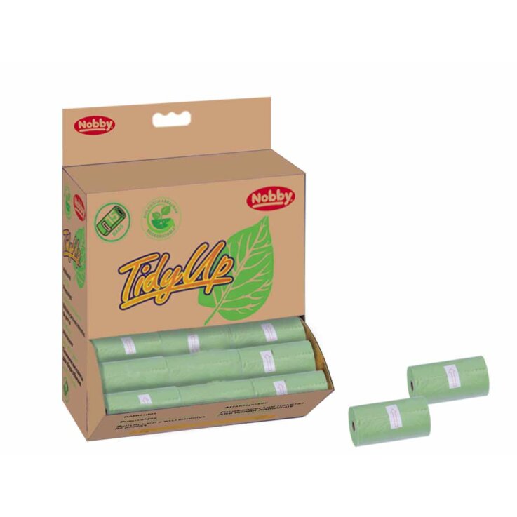 NOBBY TidyUp Kotbeutel biologisch abbaubar, grün