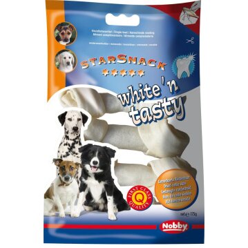 Hunde - Kauartikel NOBBY White´n Tasty Kauknoten,...