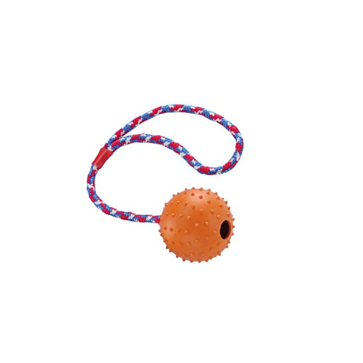 NOBBY Rubber Line Ball mit Glocke und Seil
