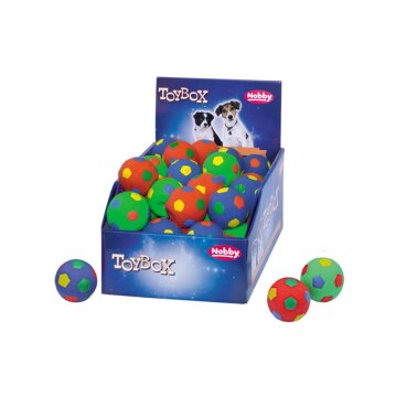 NOBBY Latex B&auml;lle, mehrfarbig, 4,6 cm