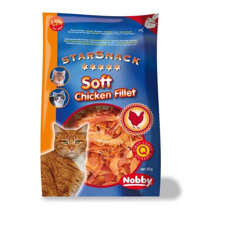 Katzen - Snacks NOBBY StarSnack Soft Chicken Fillet, 85 g