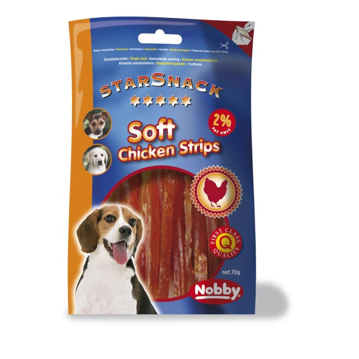 Hunde - Snacks NOBBY StarSnack Soft Chicken Strip, 70 g