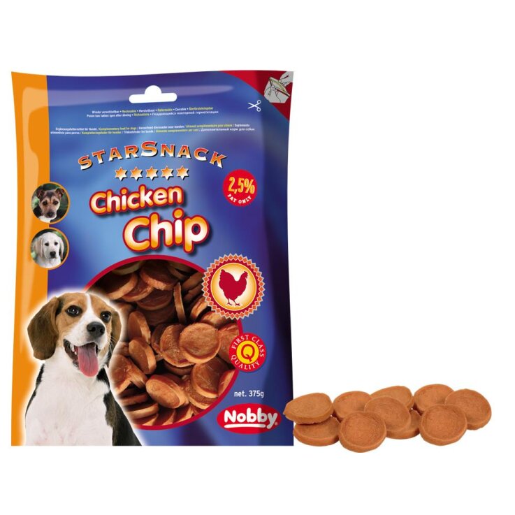 Hunde - Leckerli NOBBY StarSnack Chicken Chip, 375 g