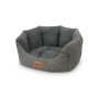 NOBBY Komfort Bett oval "JOSI", grau, 45 x 40 x 19 cm