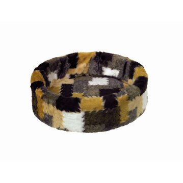 NOBBY Pl&uuml;schbett "Patchwork"