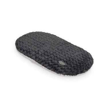 NOBBY Kissen oval "SEOLI", dunkelgrau/hellgrau