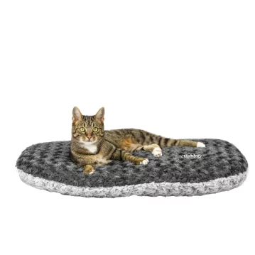 NOBBY Kissen oval "SEOLI", dunkelgrau/hellgrau