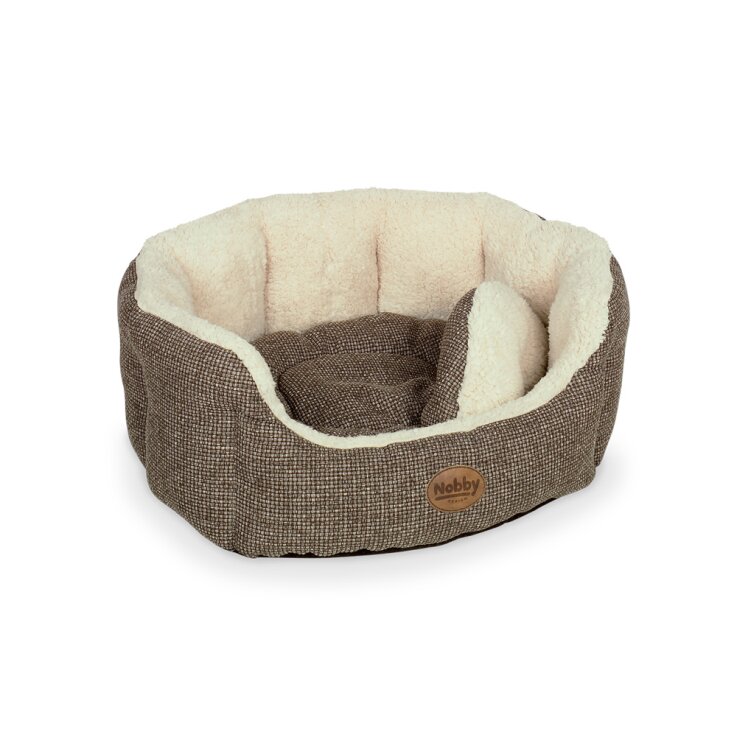 NOBBY Hunde-Komfort Bett "ALBA", oval, 86 x 70 x 24 cm